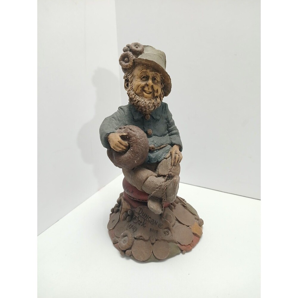 Tom Clark Gnome 'Duncan' #93 Cairn Wet Signed 1989‎ Collectible Vintage Figurine